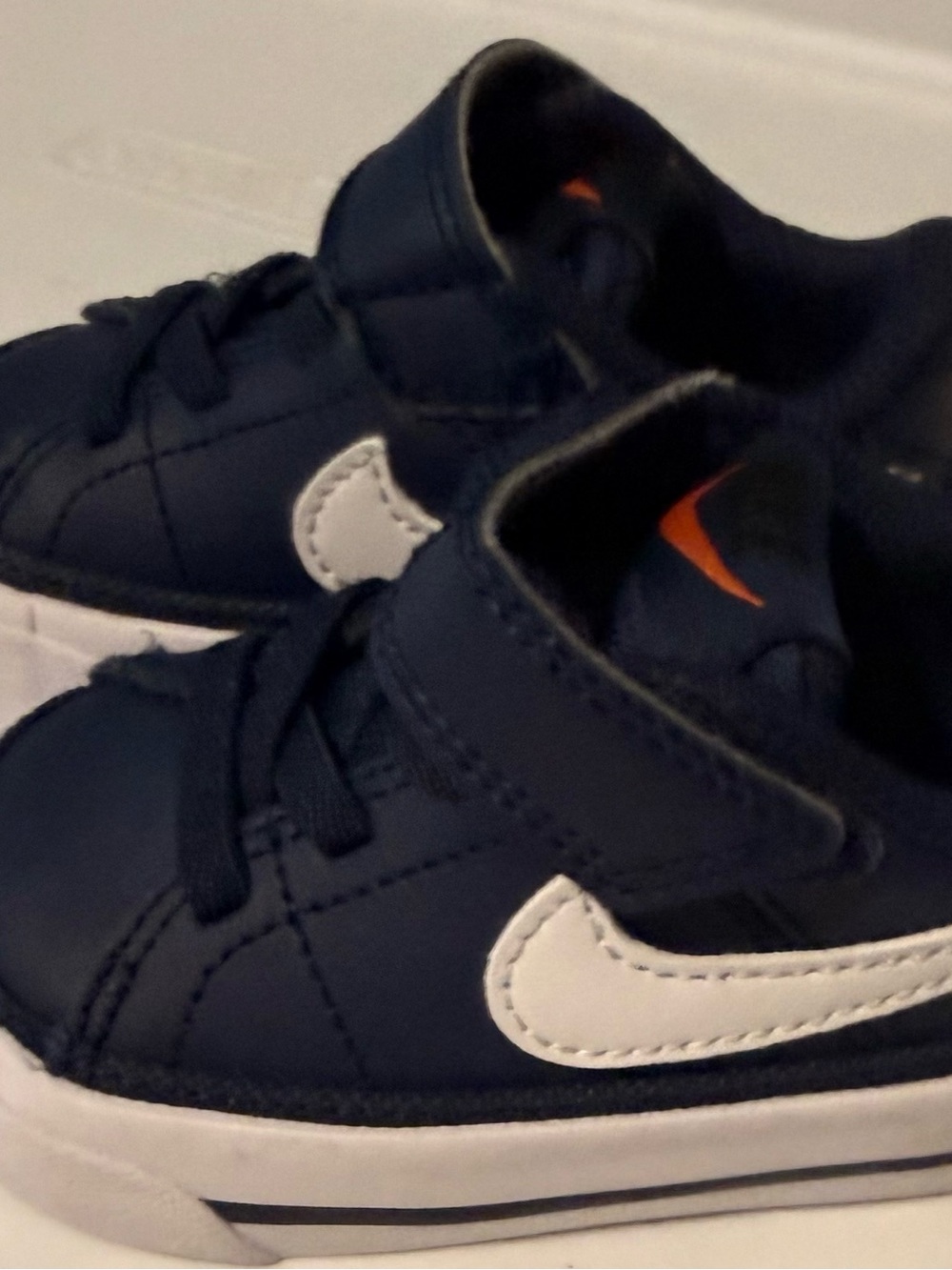 Nike Court Legacy Mid Toddler Sneakers Navy White Size 3C